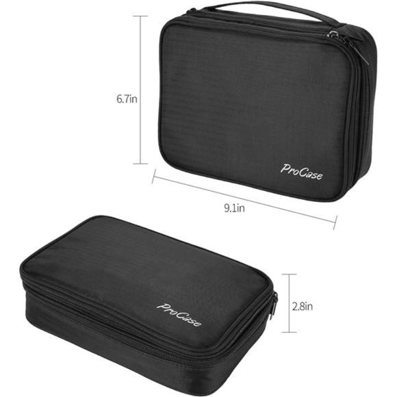 Travel Jewelry Case Organizer Bag, Soft Padded Jewelry Carrying Pouch Portable - Picture 2 of 7